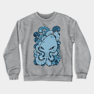 Octopus Squid Kraken Sea Creature - Sailor Blue Crewneck Sweatshirt